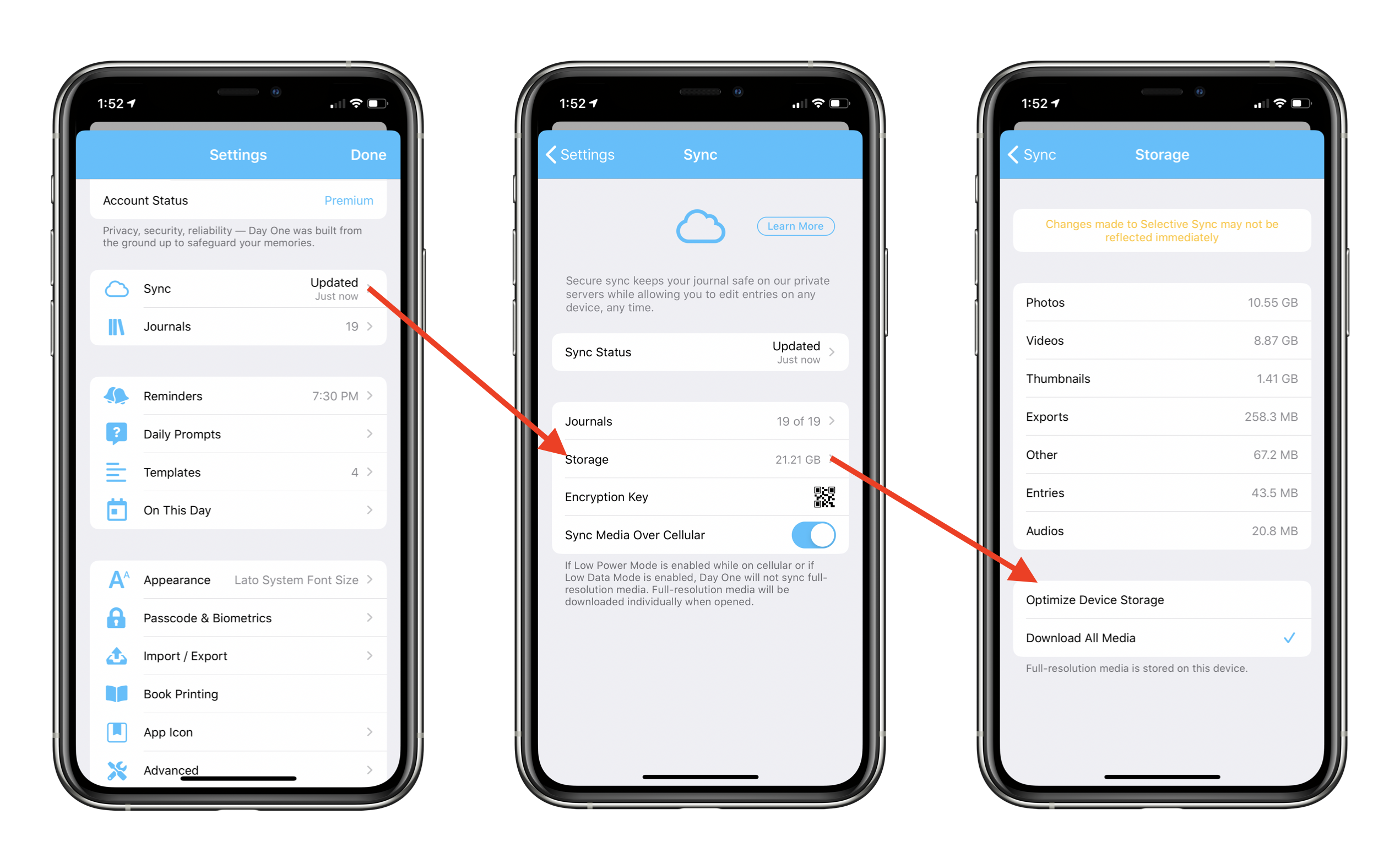 Optimize Device Storage